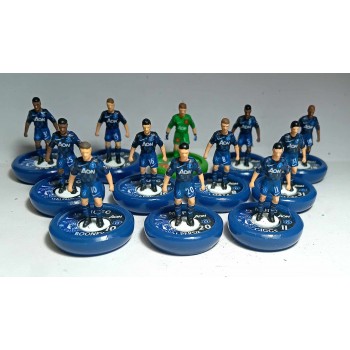 Subbuteo Andrew Table Soccer Manchester United 2013-14 away kit on WSB Professional bases